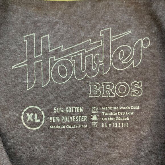 Howler Bros Brown Short Sleeve Crewneck Shirt Mens XL - Picture 5 of 6